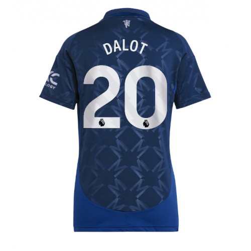 Fotbalové Dres Manchester United Diogo Dalot #20 Dámské Venkovní 2024-25 Krátký Rukáv